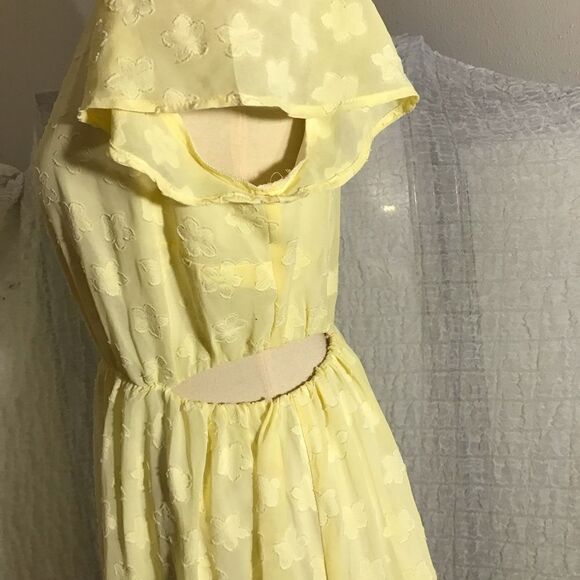 Show Me Your MuMu Merrit Yellow Mini Dress NWT Size L - Picture 9 of 14